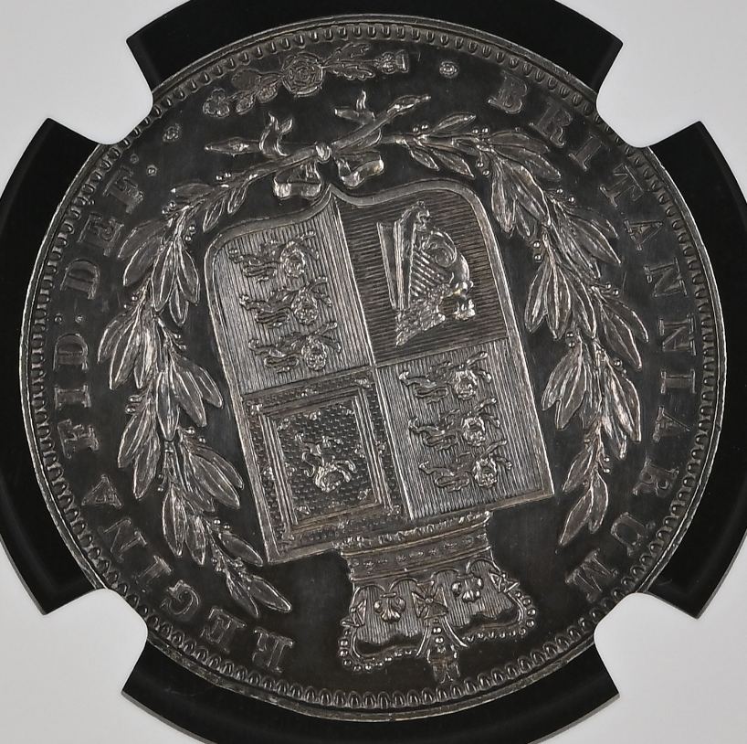 1839年 英国 ヴィクトリア女王 ハーフクラウン銀貨 ヤングヘッド ...
