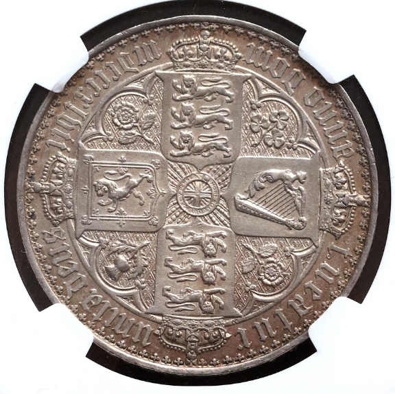 1847年 英国 ゴシッククラウン 銀貨 UNDECIMO PF58 – FIRST SOVEREIGN