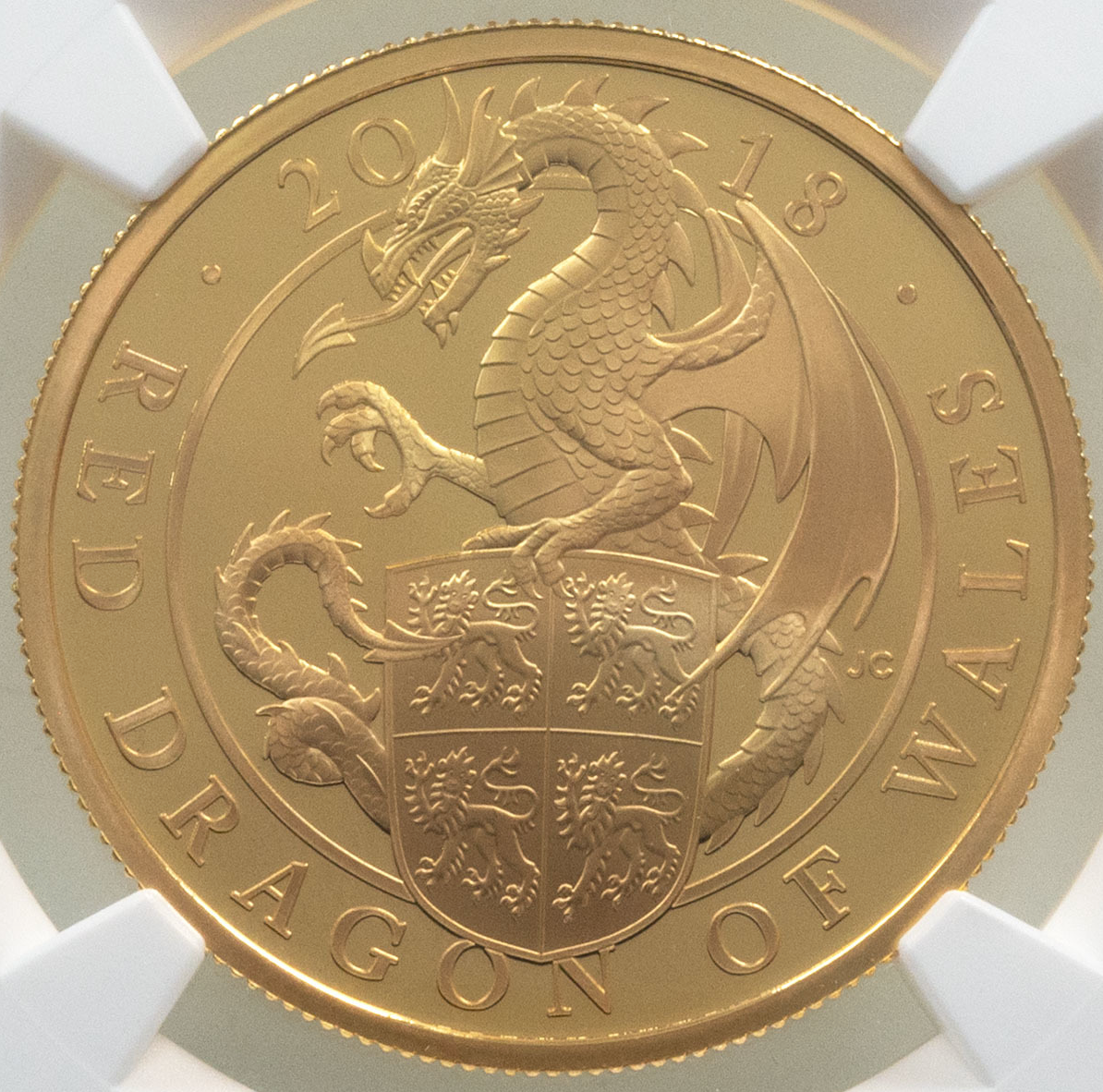 SOLD】 2018年 英国🇬🇧 クイーンズビースト レッドドラゴン 1オンス SOLD】 2018年 英国🇬🇧 クイーンズビースト レッドドラゴン 1オンス