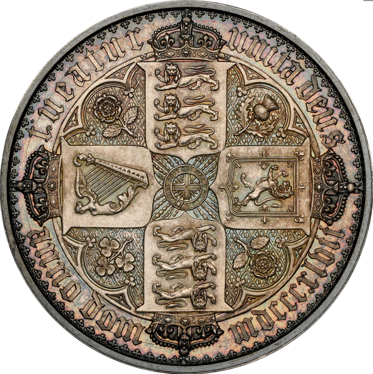 SOLD】1847年 英国🇬🇧 ゴシッククラウン銀貨 PURE SILVER プレーン