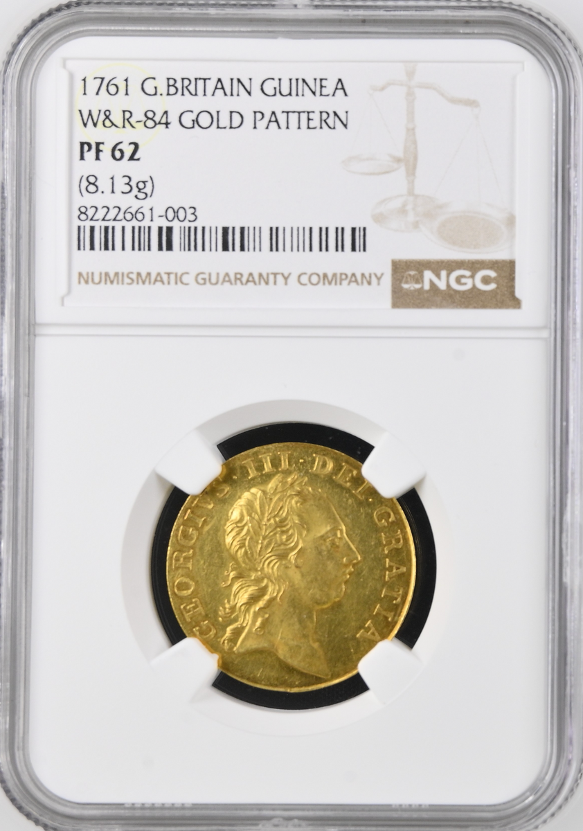 試鋳貨)ナポレオン2世 10サンチーム 銅貨 NGC鑑定済み MS62BN 1761年 英国🇬🇧 試鋳貨 R5 パターン ギニー金貨 NGC PF62