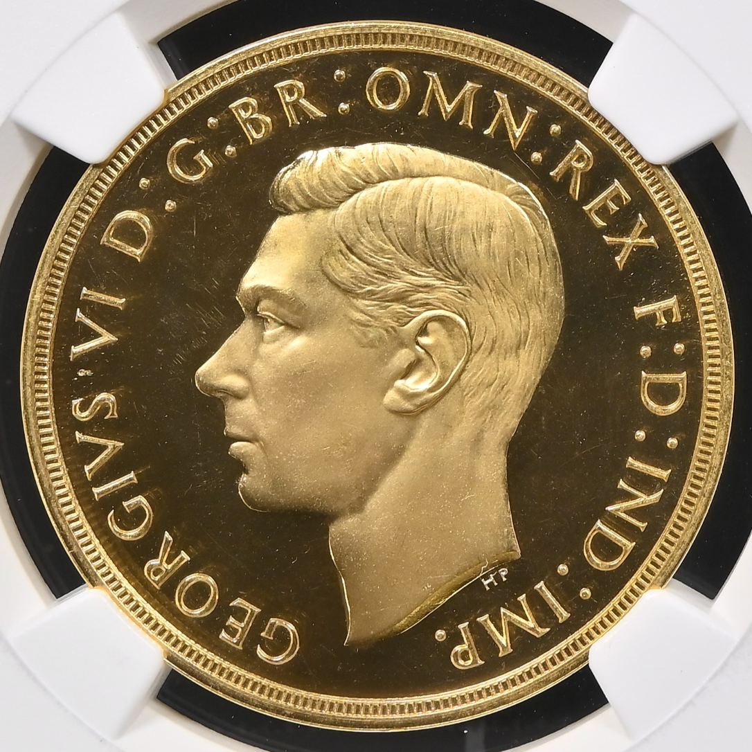 1937年 英国🇬🇧 ジョージ6世 5ポンド 金貨 NGC PF66CAMEO – FIRST 1937年 英国🇬🇧 ジョージ6世 5ポンド 金貨 NGC PF66CAMEO – FIRST