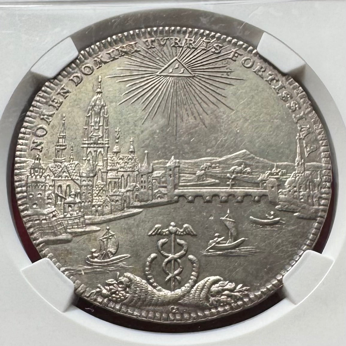 1772年 ドイツ🇩🇪フランクフルト 都市景観 ターラー 銀貨 NGC MS62