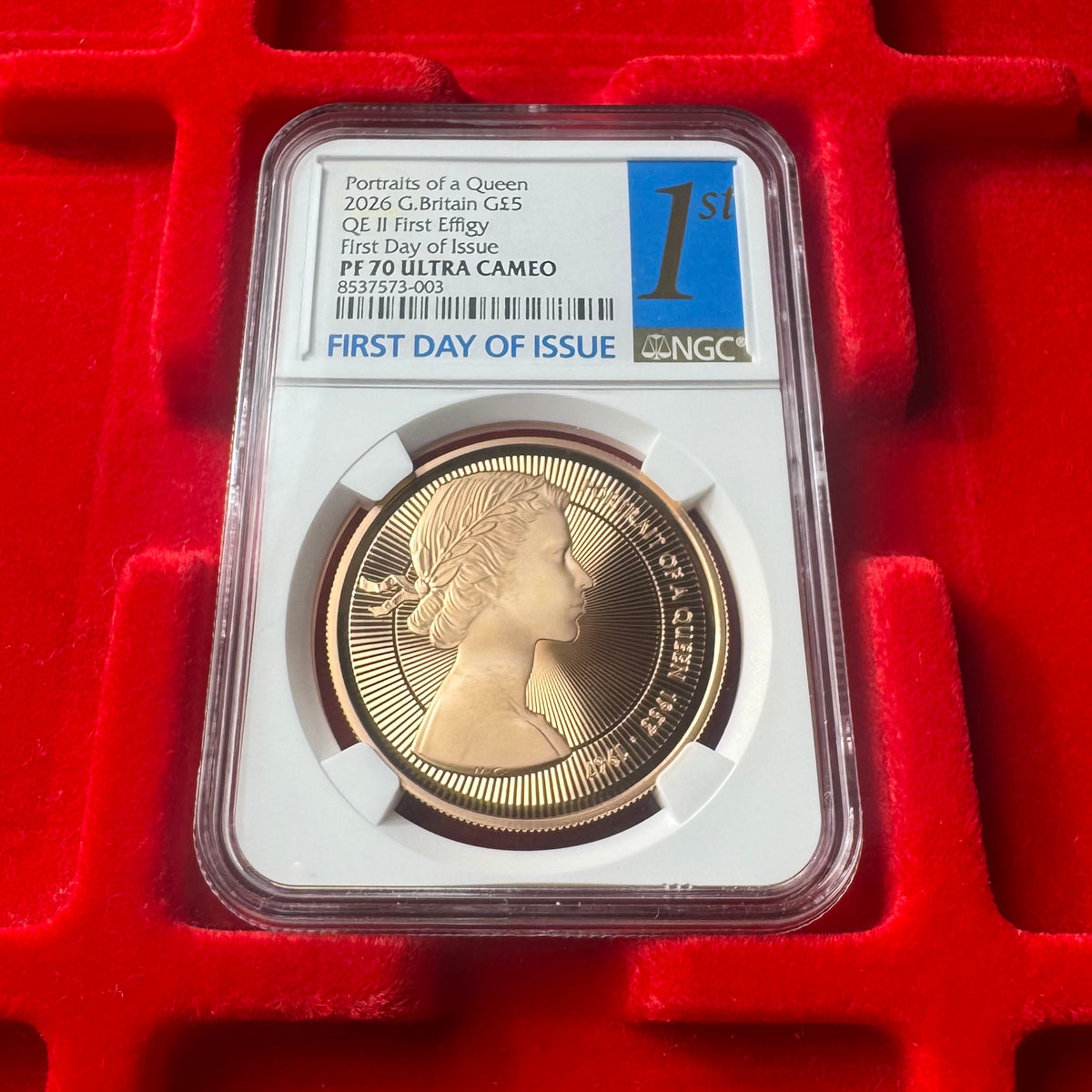 SOLD】 2026年 英国🇬🇧 エリザベス2世生誕100周年記念 First Effigy 5