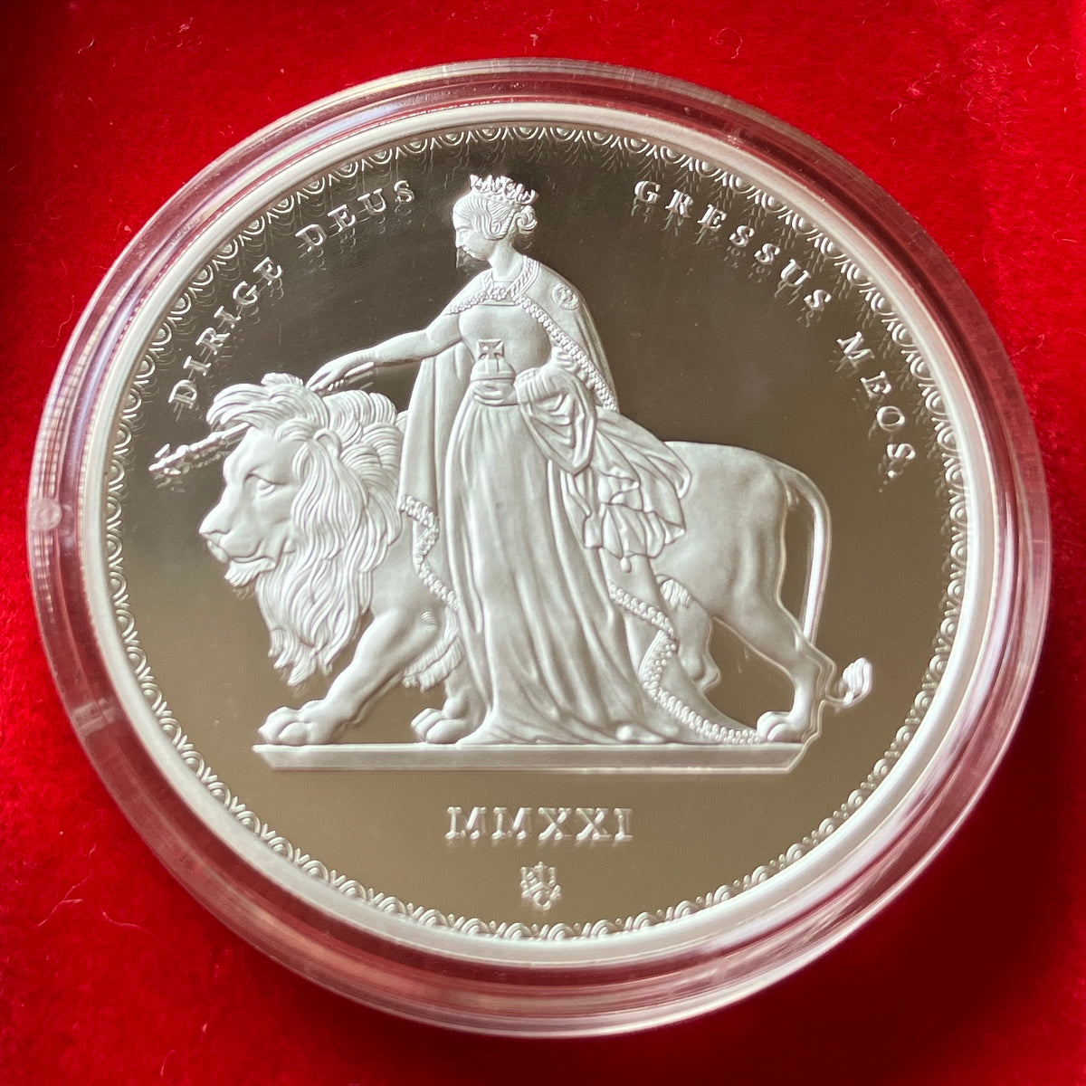 【SOLD】2021年 セントヘレナ ウナとライオン 2オンス プルーフ 銀貨