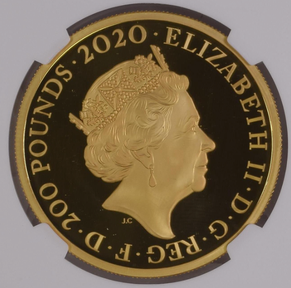 SOLD】2020年 英国 ジョージ3世 没後200年記念 2オンス 200ポンド金貨 