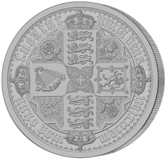 2021年 オルダニー ニューゴシック クラウン £5 プルーフ銀貨 ゴチック SOLD】2021年 オルダニー島 NEWゴシッククラウン 5ポンド マット