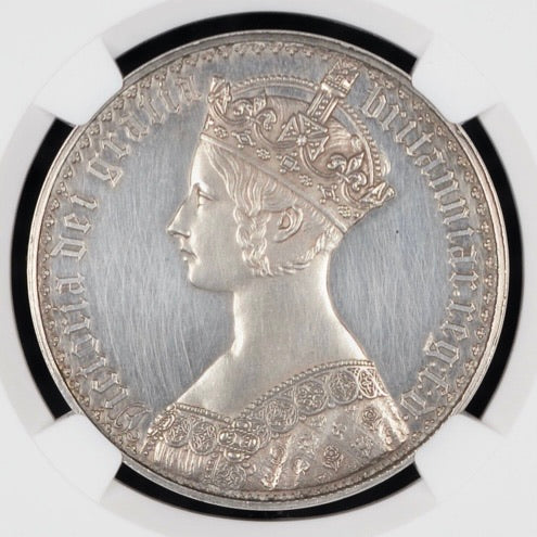 SOLD】1847年 イギリス ゴシッククラウン プレーンエッジ ピュア