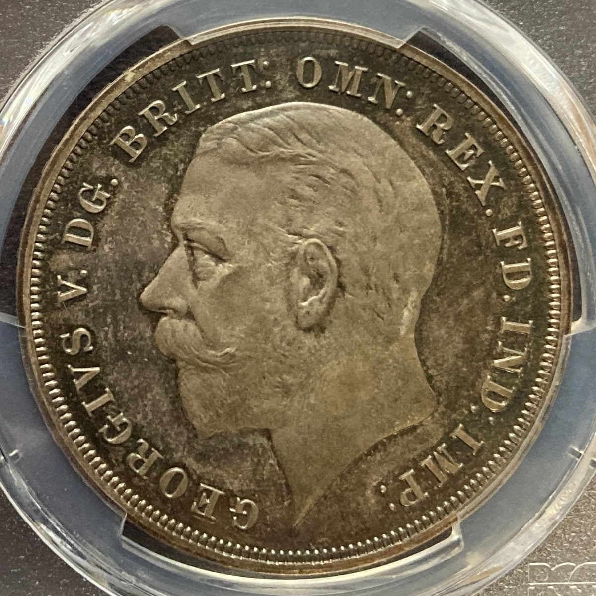 SOLD】1935年 英国 ジョージ5世 クラウン銀貨 PR65CAM PCGS Raised