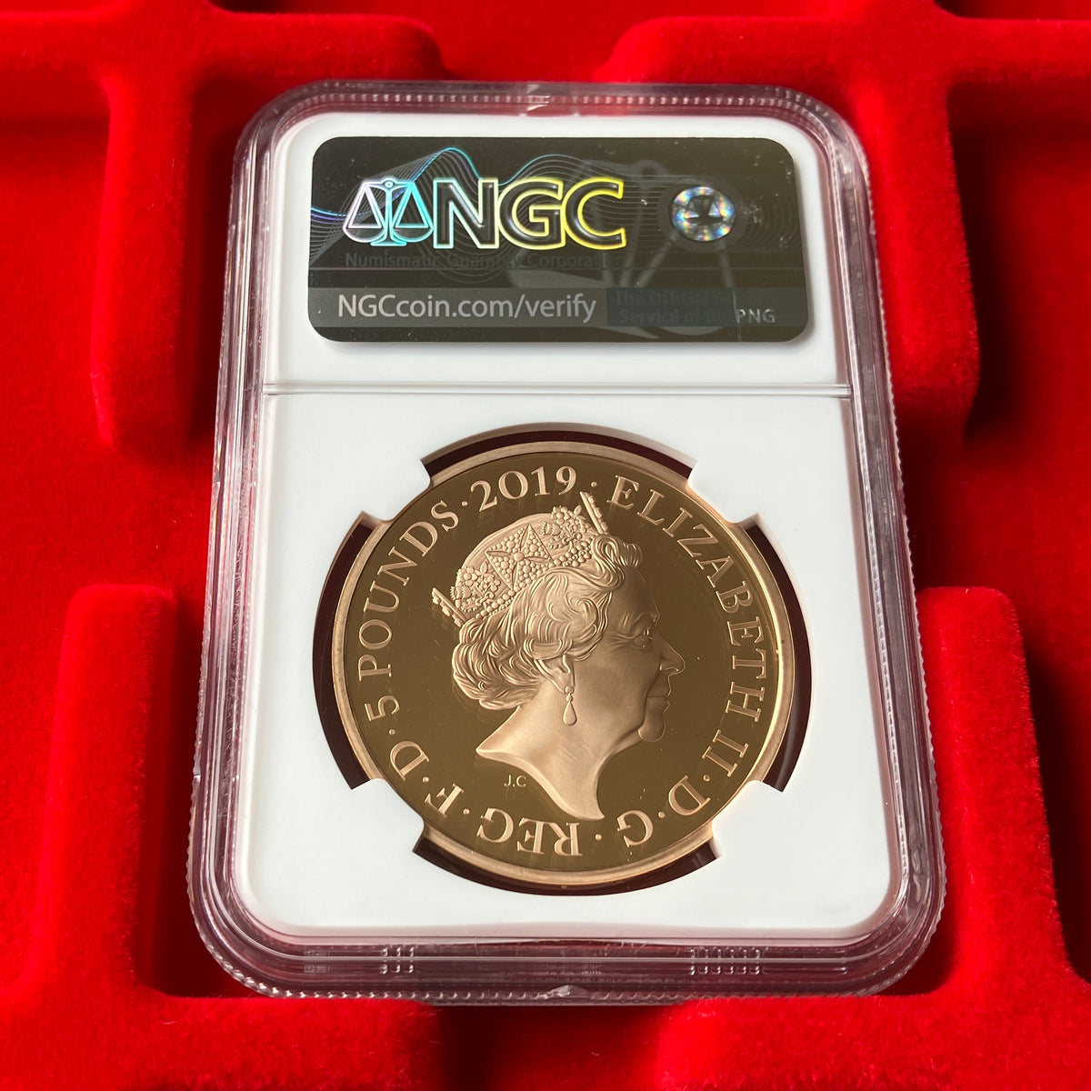 倍厚2019年 NGC PF69ピエフォー ヴィクトリア生誕200周年 5ポンド 倍厚2019年 NGC PF69ピエフォー ヴィクトリア生誕200周年 5ポンド