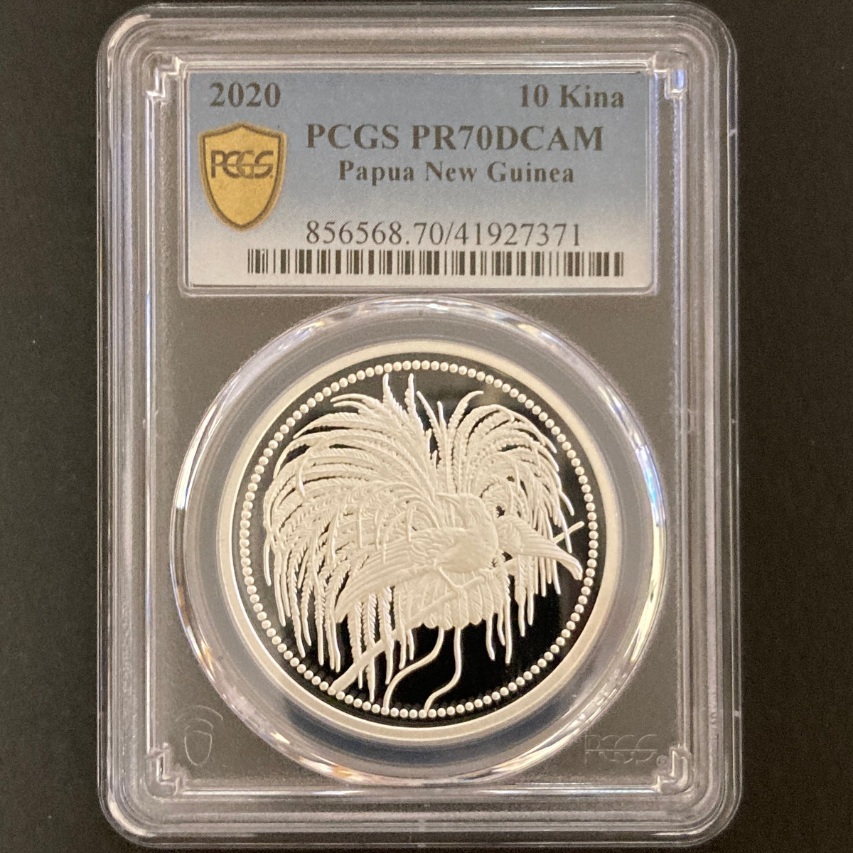 金貨【最高鑑定 2020年 極楽鳥金貨 PCGS PR70DCAM 鑑定 】パプア