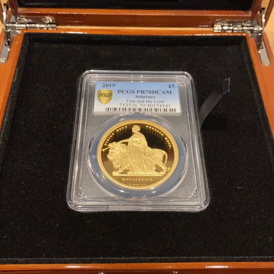 SOLD】2019年 イギリス領オルダニー ウナライオン 5ポンド金貨