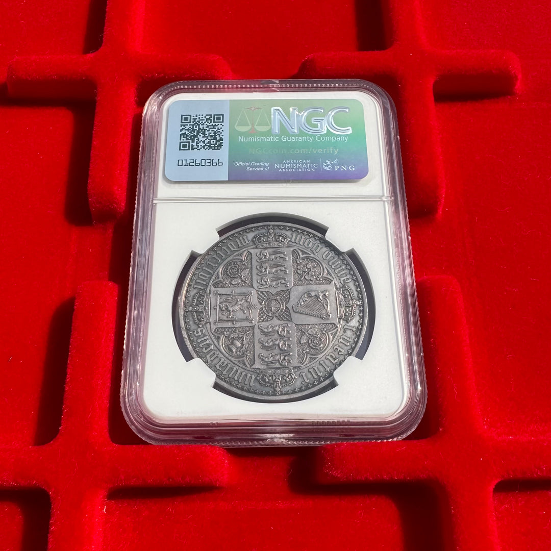 1847年 英国🇬🇧 ゴシッククラウン銀貨 NGC PF62 UN DEC. トーン