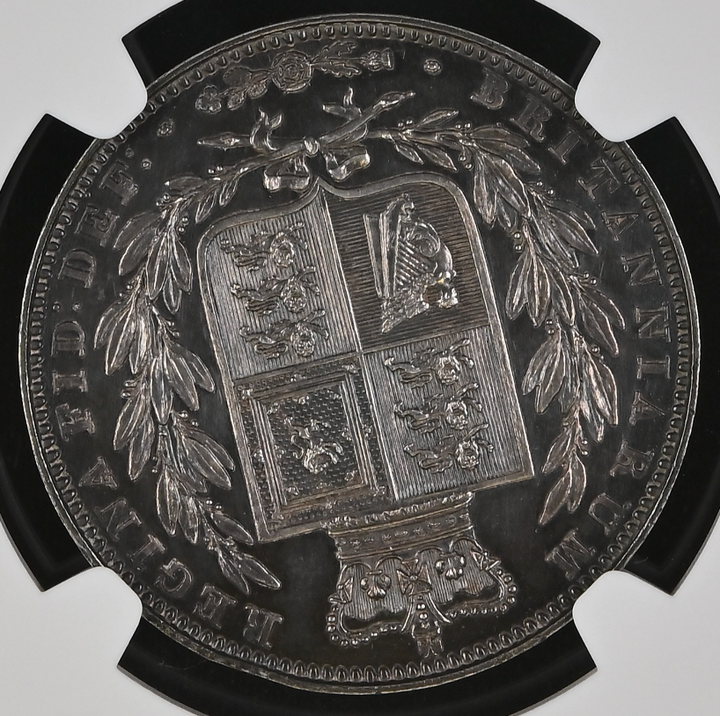 1839年 英国 ヴィクトリア女王 ハーフクラウン銀貨 ヤングヘッド プレーンエッジ PF62 – FIRST SOVEREIGN