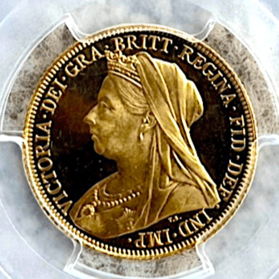 1900年 オーストラリア ヴィクトリア女王 プルーフ ソブリン金貨 PR70DCAM PCGS TopPop! – FIRST SOVEREIGN