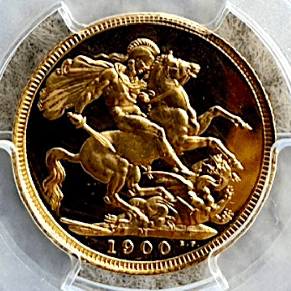 1900年 オーストラリア ヴィクトリア女王 プルーフ ソブリン金貨 PR70DCAM PCGS TopPop! – FIRST SOVEREIGN