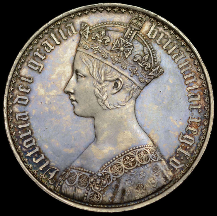 英古銭 ヴィクトリア女王 ゴシッククラウン銀貨 1847年 JCC | ジャパンコインキャビネット / イギリス 1847年