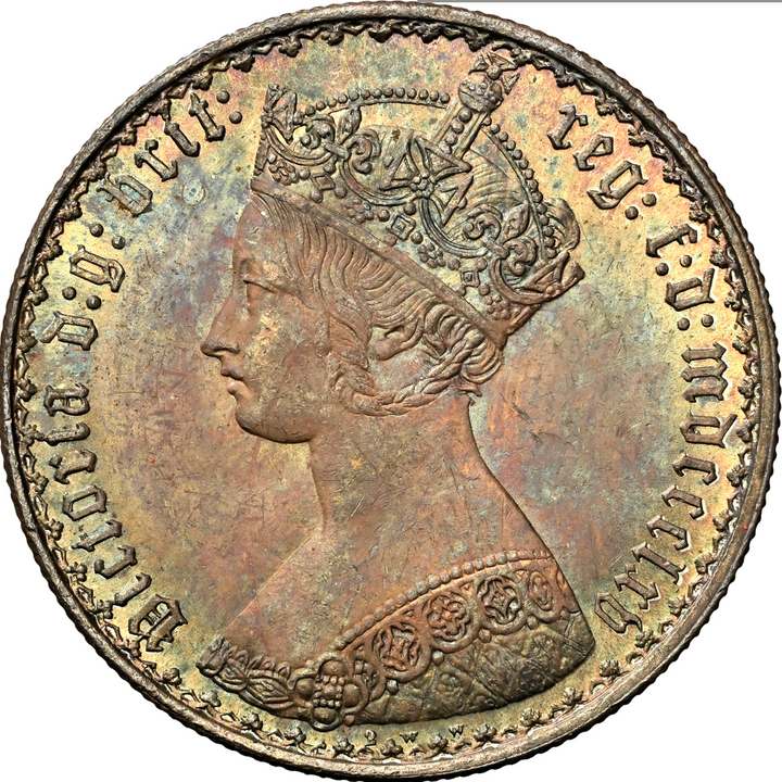 1865年 英国 ゴシック フローリン銀貨 MS65 トーン Top Pop!! – FIRST SOVEREIGN