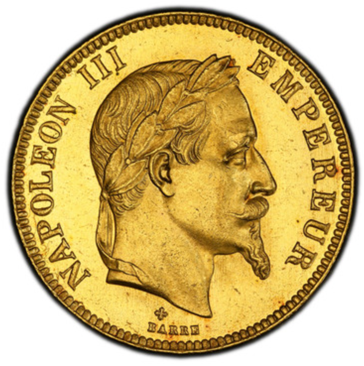 ナポレオン3世 5フラン銀貨 1869年BB. ナポレオン3世 5フラン銀貨 1869年BB. | 旧貨幣・金貨・銀貨