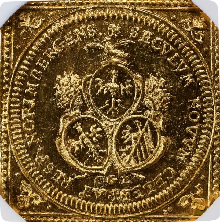 1700年 ドイツ ニュルンベルク ラムダカット ダカット金貨 MS62 NGC クリッペ!! – FIRST SOVEREIGN