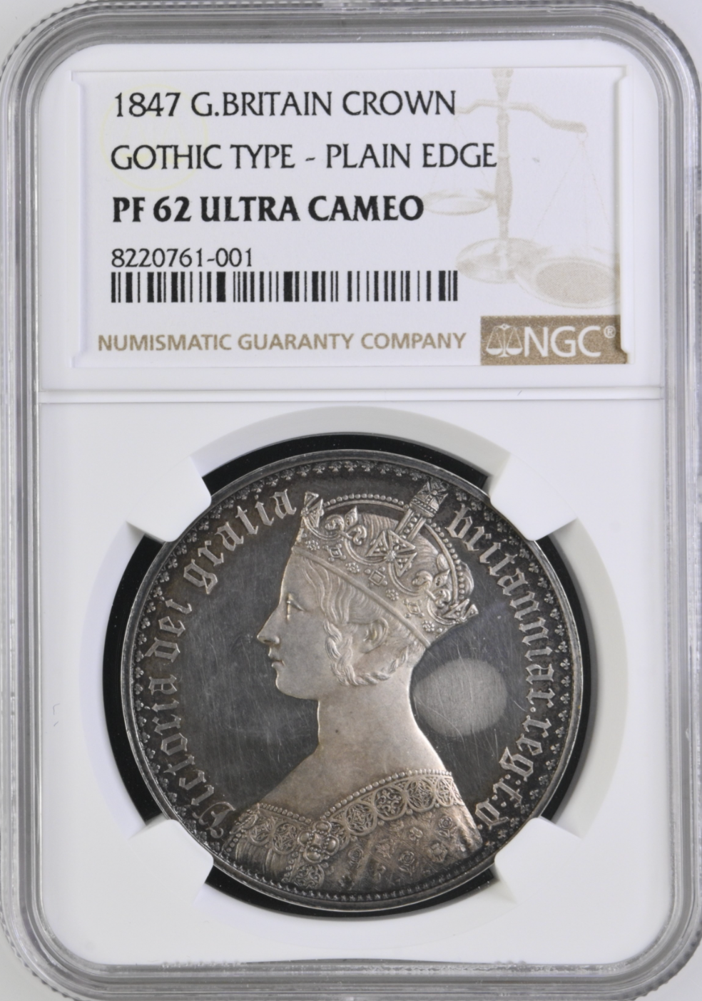 SOLD】1847年 英国🇬🇧 ゴシッククラウン銀貨 PURE SILVER プレーン