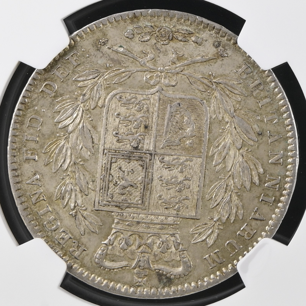 1845年 英国🇬🇧 ヴィクトリア女王 クラウン銀貨 ヤングヘッド