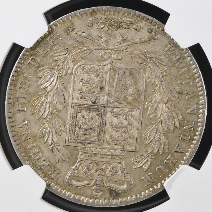 1845年 英国🇬🇧 ヴィクトリア女王 クラウン銀貨 ヤングヘッド