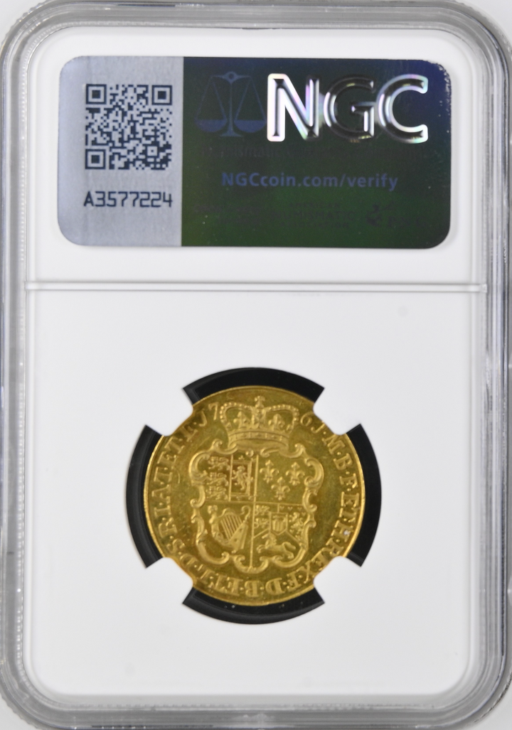 1761年 英国🇬🇧 試鋳貨 R5 パターン ギニー金貨 NGC PF62
