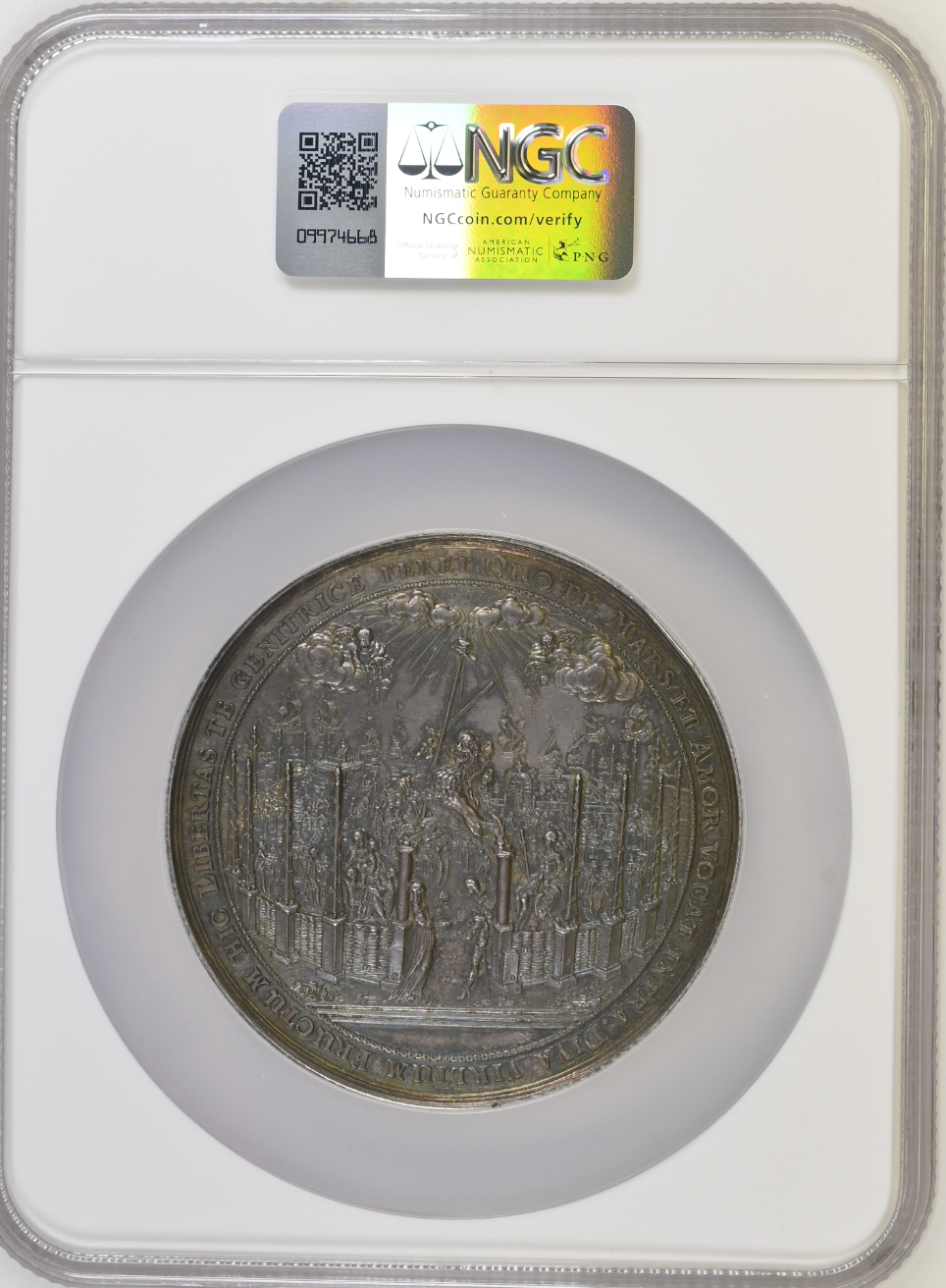 1642年 オランダ🇳🇱 プリンセス メアリー到来記念大判銀メダル NGC