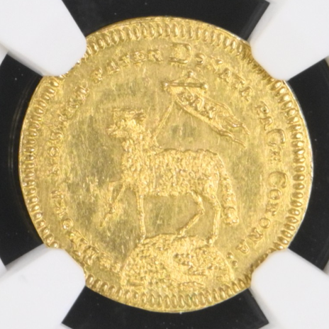 1700年 ドイツ🇩🇪 ニュルンベルク 1/2ダカット金貨 NGC MS64 準最高