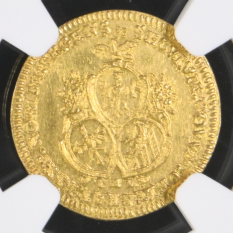 1700年 ドイツ🇩🇪 ニュルンベルク 1/2ダカット金貨 NGC MS64 準最高