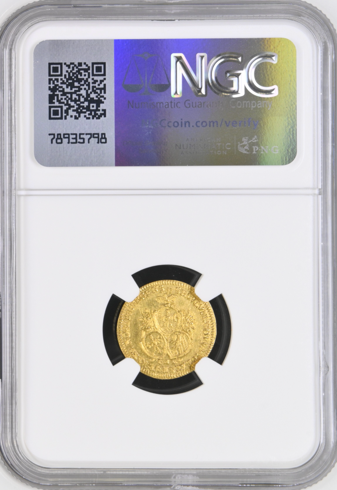 1700年 ドイツ🇩🇪 ニュルンベルク 1/2ダカット金貨 NGC MS64 準最高