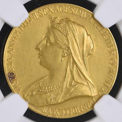 1897年 英国🇬🇧ヴィクトリア女王 ダイヤモンド・ジュビリー 金メダル 1897年 英国🇬🇧ヴィクトリア女王 ダイヤモンド・ジュビリー 金メダル