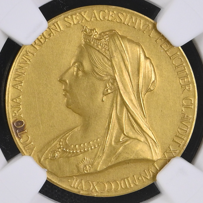 1897年 英国🇬🇧ヴィクトリア女王 ダイヤモンド・ジュビリー 金メダル