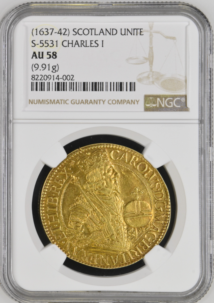 【NGC AU58】イングランド チャールズ1世 シリング ハンマード 銀貨 NGC AU58】イングランド チャールズ1世 シリング ハンマード 銀貨
