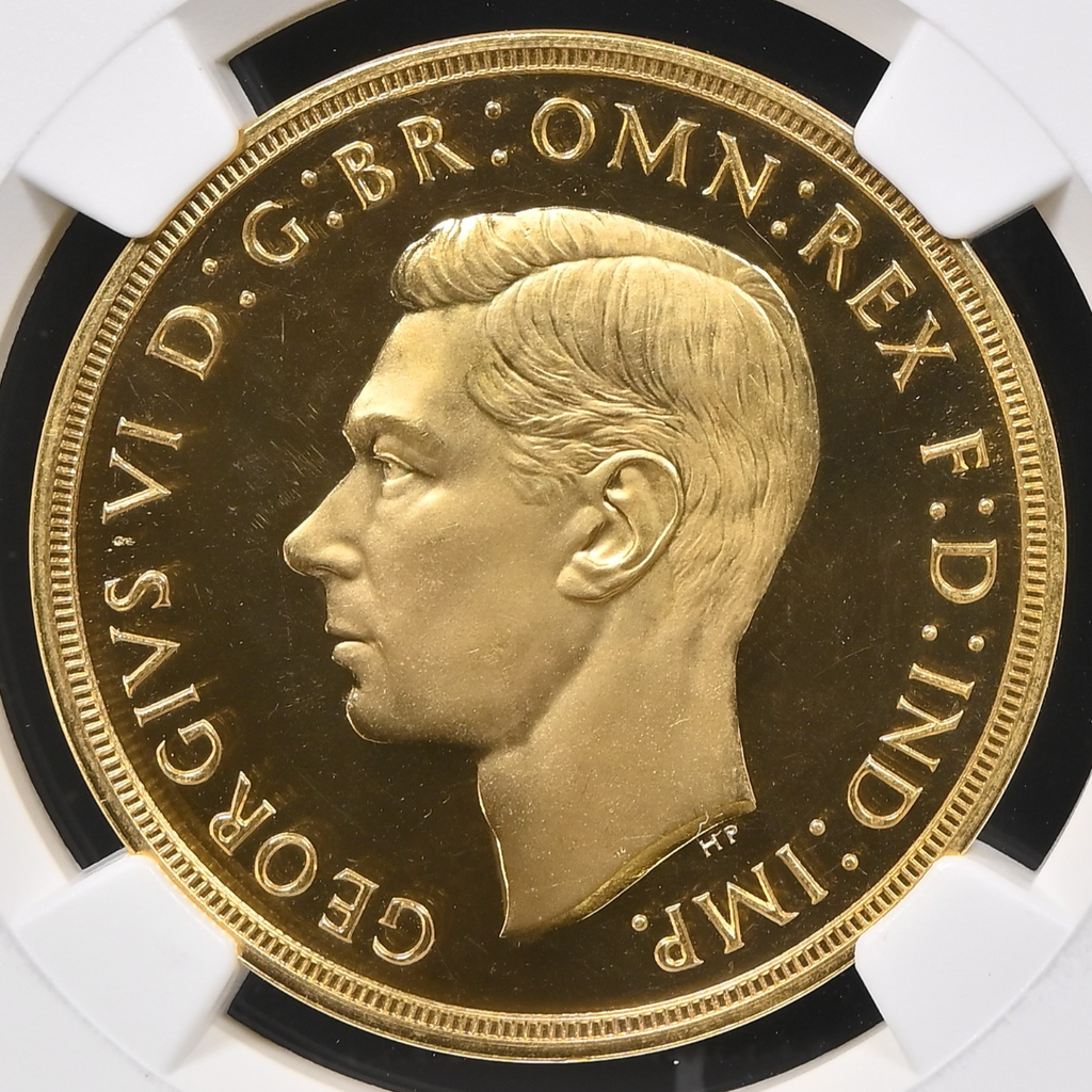 1937年 英国🇬🇧 ジョージ6世 5ポンド 金貨 NGC PF66CAMEO – FIRST