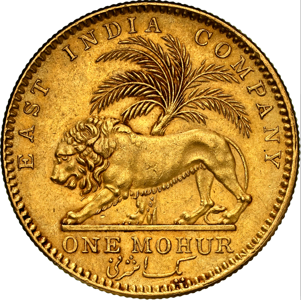 SOLD】1841年 英領🇬🇧インド ヴィクトリア女王 モハール金貨 NGC AU55