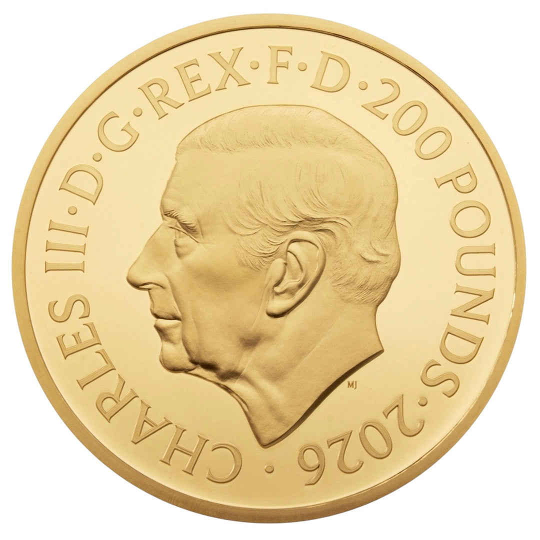 2026年 英国🇬🇧 エリザベス2世 First Effigy 2オンス 200ポンド金貨