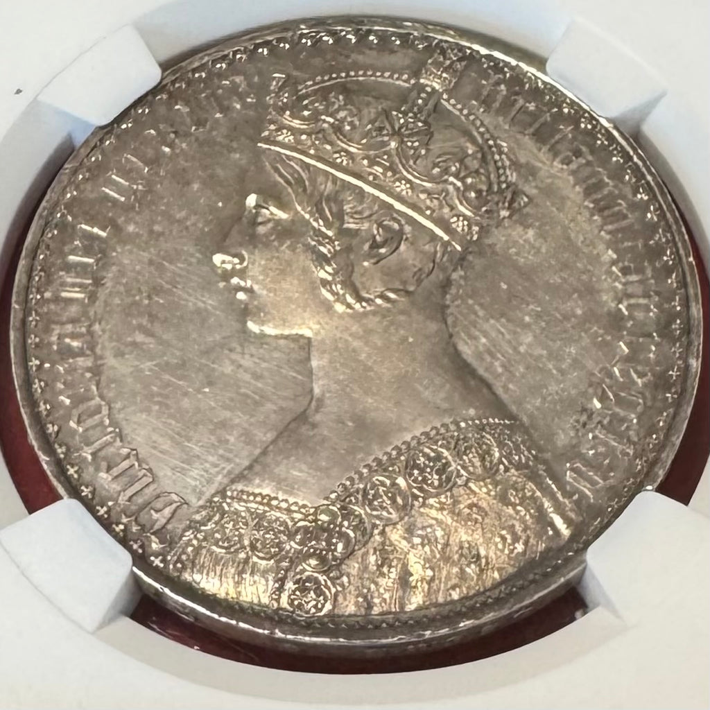 1885年②英領インド ゴシッククラウン銀貨 1885年②英領インド ゴシッククラウン銀貨の通販 by ぴこ's shop