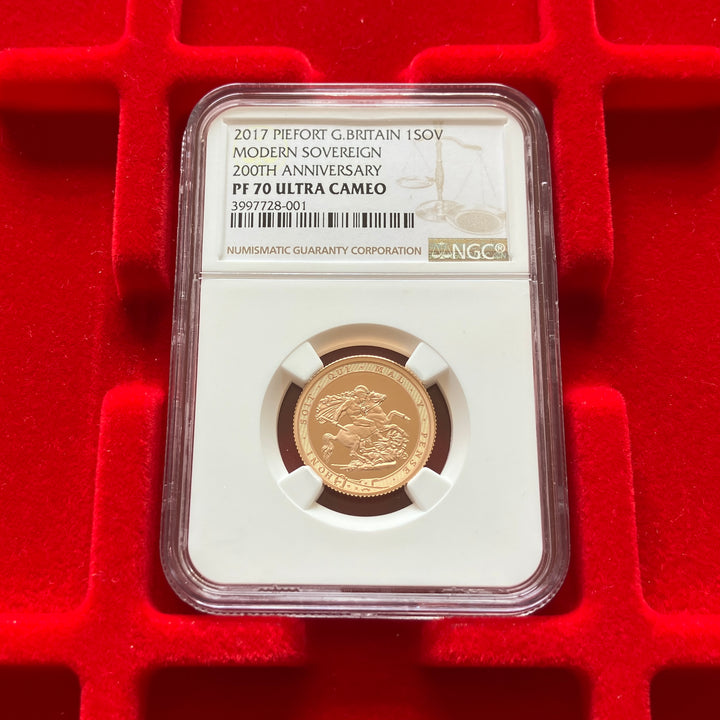 SOLD】2017年 英国🇬🇧 1817年発行ソブリン金貨200周年記念