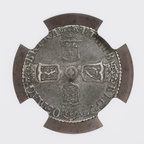 1703年 英国🇬🇧 アン女王 VIGO 6ペンス銀貨 NGC XF45 – FIRST