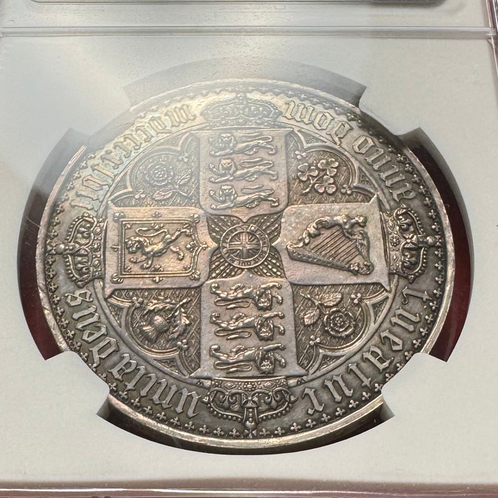 1847年 英国🇬🇧 ゴシッククラウン銀貨 NGC PF62 UN DEC. トーン