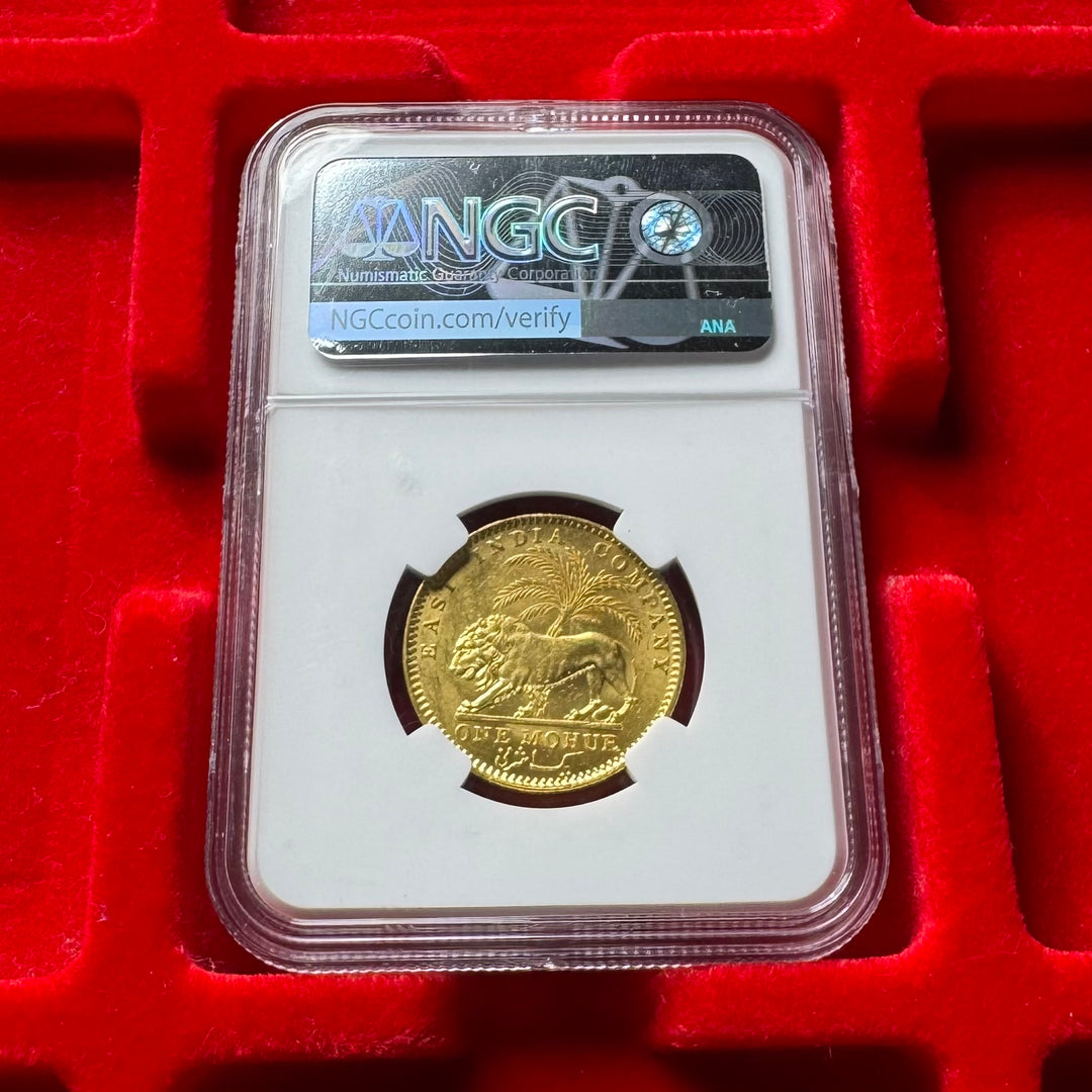 インド モハール金貨 1841 ヴィクトリア女王 AU DETAILS 058 1841年 英