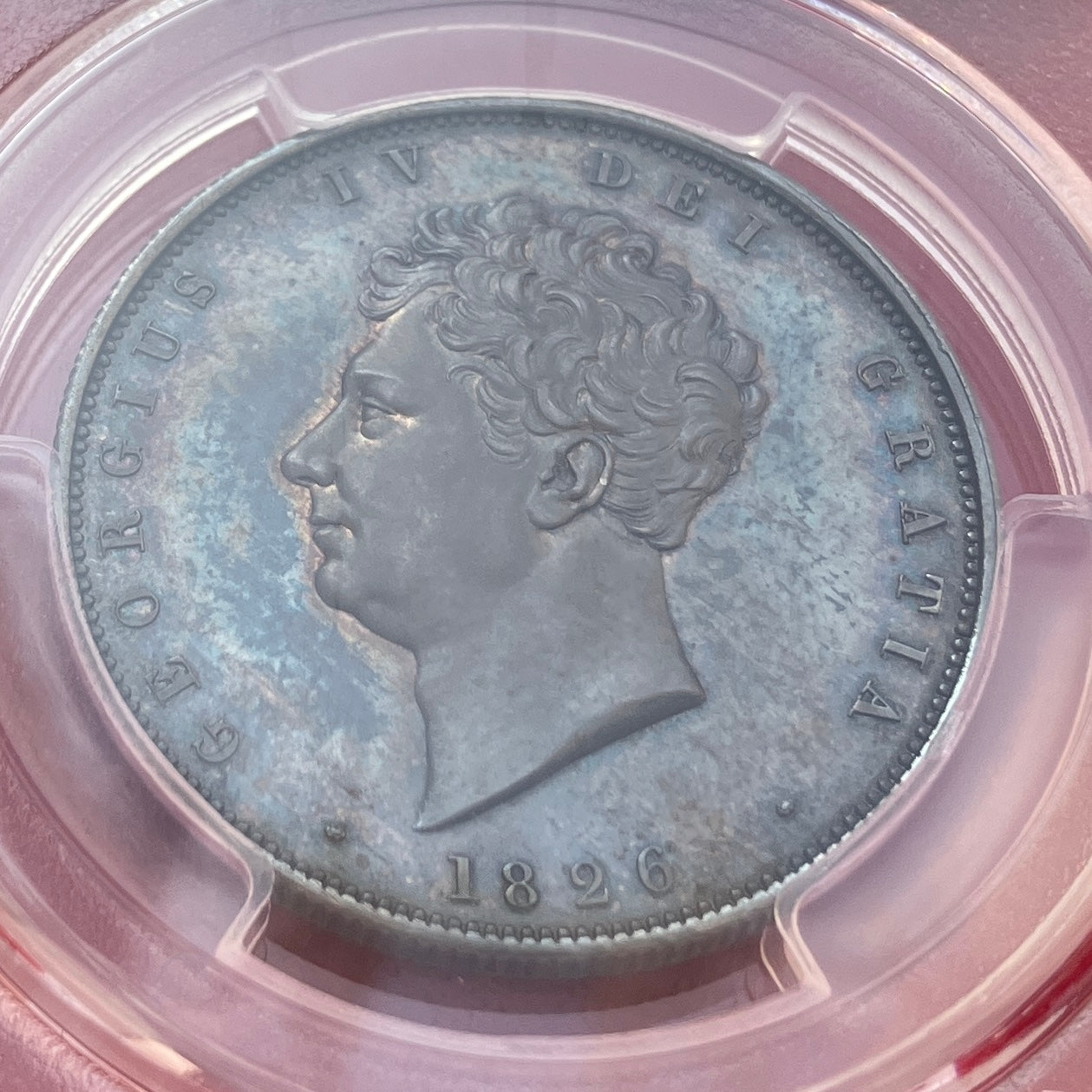 外国銀貨　英銀貨　ハーフクラウン銀貨　1820年 イギリス 1820 ジョージ4世 1/2クラウン 銀貨 NGC MS 61 6054607016