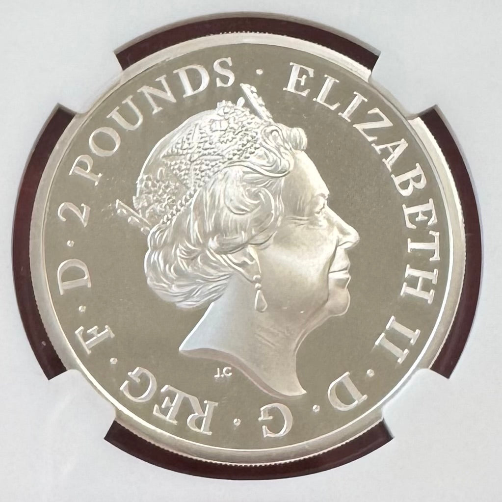 大人気！！2021年 クイーンズビースト コンプリーター 銀貨  PF70 NGC70鑑定】コンプリーター・最終版 クイーンズビースト 1オンス