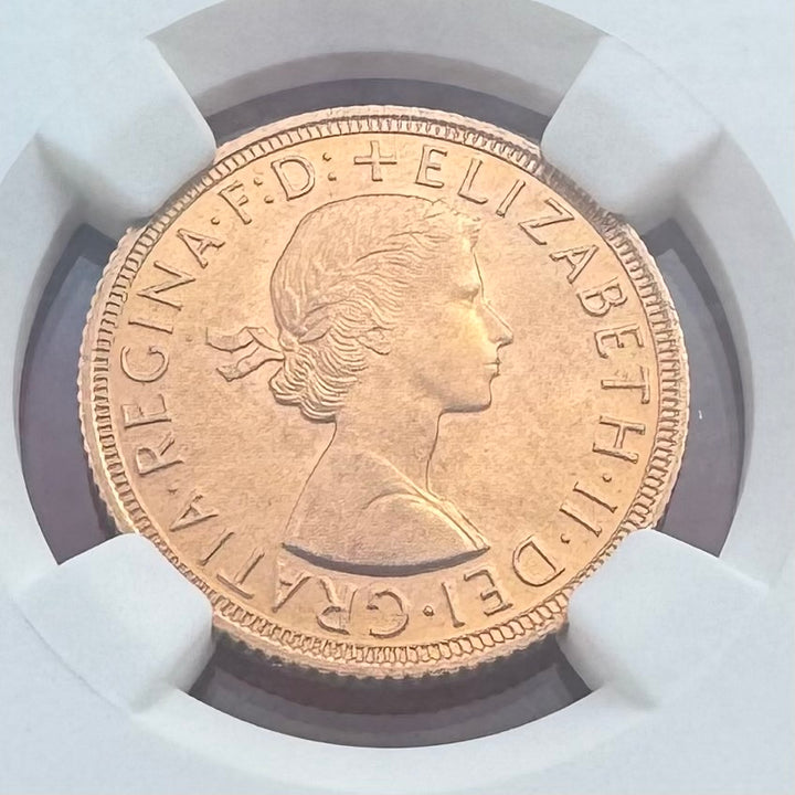 SOLD】1959年 英国 エリザベス2世 ヤングヤング ソブリン金貨 MS66 希少年号！ – FIRST SOVEREIGN