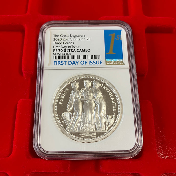 SOLD】 2020年 英国🇬🇧 スリーグレイセス 2オンス 銀貨
