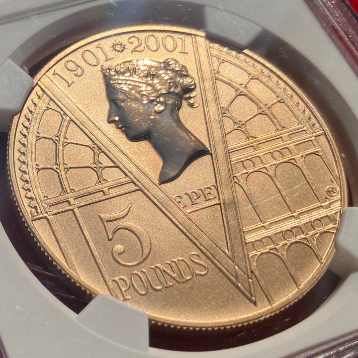SOLD】2001年 英国 ヴィクトリア女王没後100周年記念 5ポンド