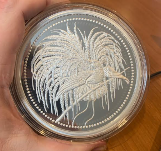 銀貨99.9% 純銀シルバーパプアニューギニア極楽鳥銀貨2022 銀貨99.9% 純銀シルバーパプアニューギニア極楽鳥銀貨2022