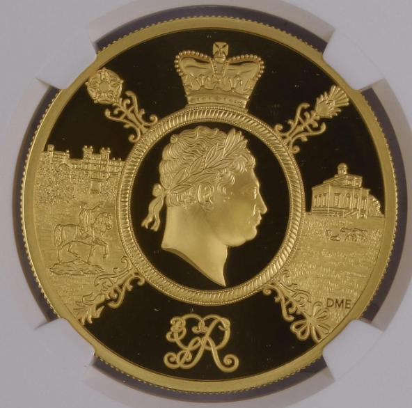 2020 イギリス ジョージ3世 没後200年 £5 銀貨 NGC PF69UC イギリス 2020 エリザベス2世 5ポンド 銀貨 NGC PF69UC ジョージ